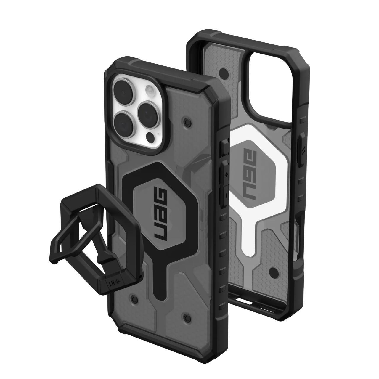 Coque MagSafe pour Apple iPhone 16 Pro Max, Urban Armor Gear, Pathfinder Clear Bundle, Gris