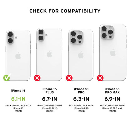 Coque MagSafe pour Apple iPhone 16 Pro Max, Urban Armor Gear, Pathfinder Clear avec cordon, Vert