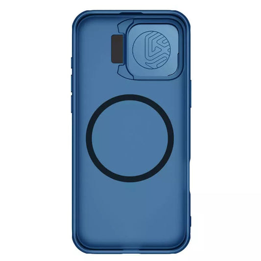 Coque MagSafe pour Apple iPhone 16 Pro, Nillkin, CamShield Prop, Bleue