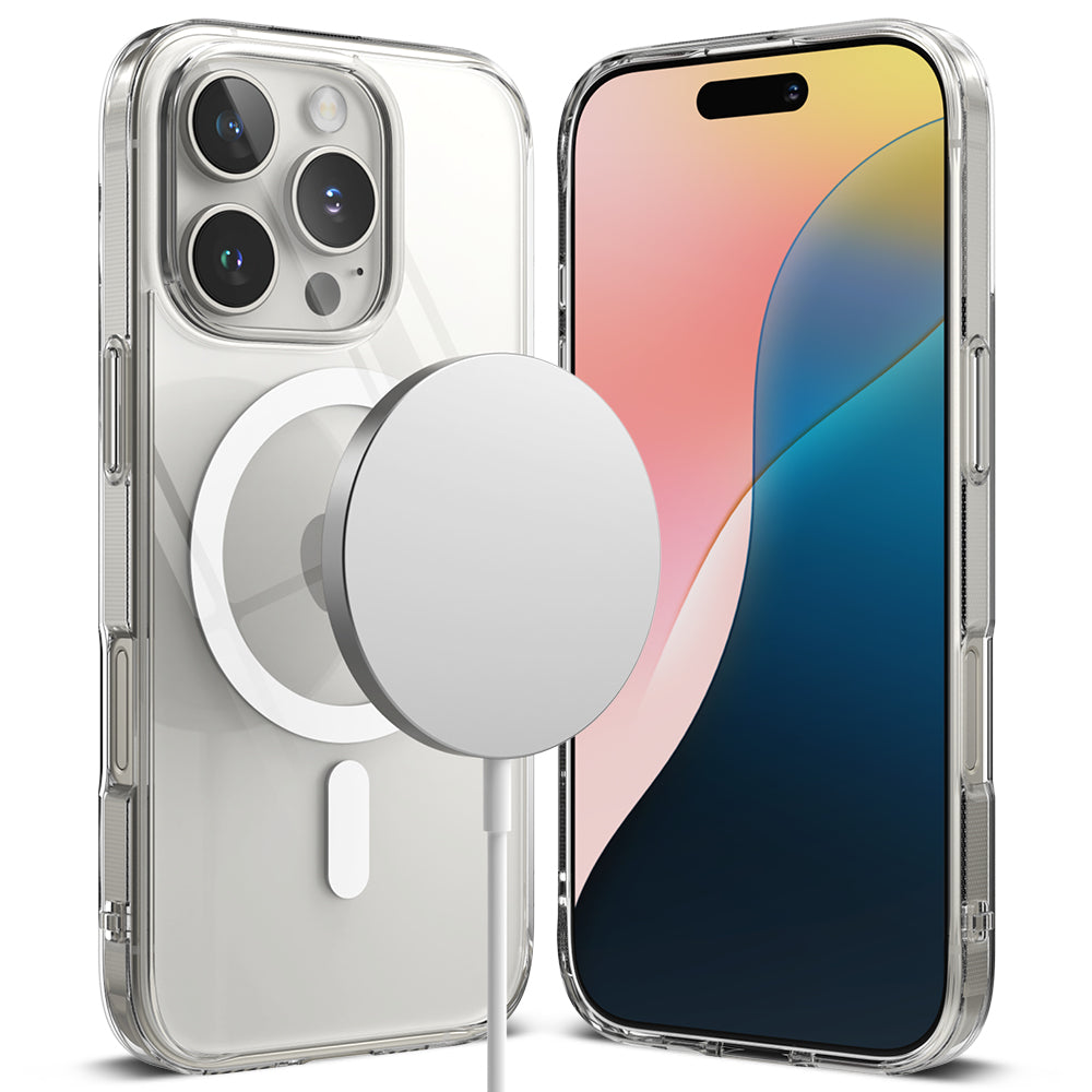 Coque MagSafe pour Apple iPhone 16 Pro, Ringke, Fusion, Transparente