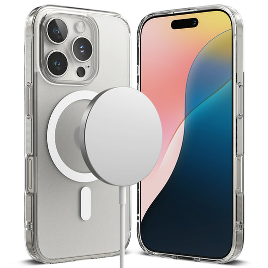 Coque MagSafe pour Apple iPhone 16 Pro, Ringke, Fusion, Transparente Mate
