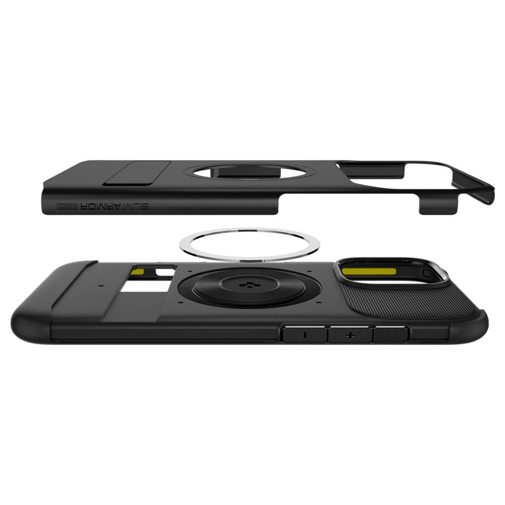 Housse MagSafe pour Apple iPhone 16 Pro, Spigen, Slim Armor, Noire ACS08164