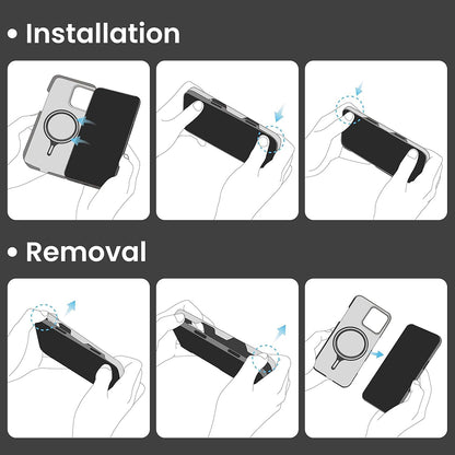 Coque MagSafe pour Apple iPhone 16 Pro, Techsuit, Fibre d'Aramide, Noire