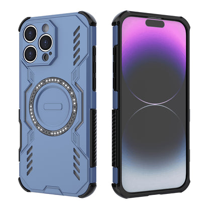 Coque MagSafe pour Apple iPhone 16 Pro, Techsuit, ArmorMag, Bleue