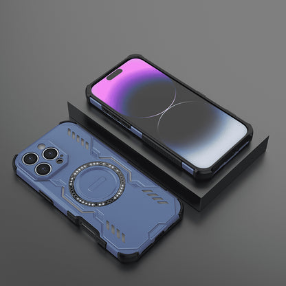 Coque MagSafe pour Apple iPhone 16 Pro, Techsuit, ArmorMag, Bleue