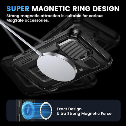 Coque MagSafe pour Apple iPhone 16 Pro, Techsuit, CamVault, Noire