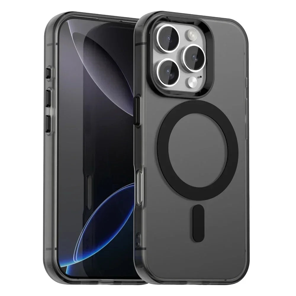 Coque MagSafe pour Apple iPhone 16 Pro, Techsuit, CandyCase, Noire