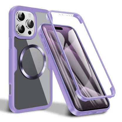 Coque MagSafe pour Apple iPhone 16 Pro, Techsuit, ColorVerse 360, Violet