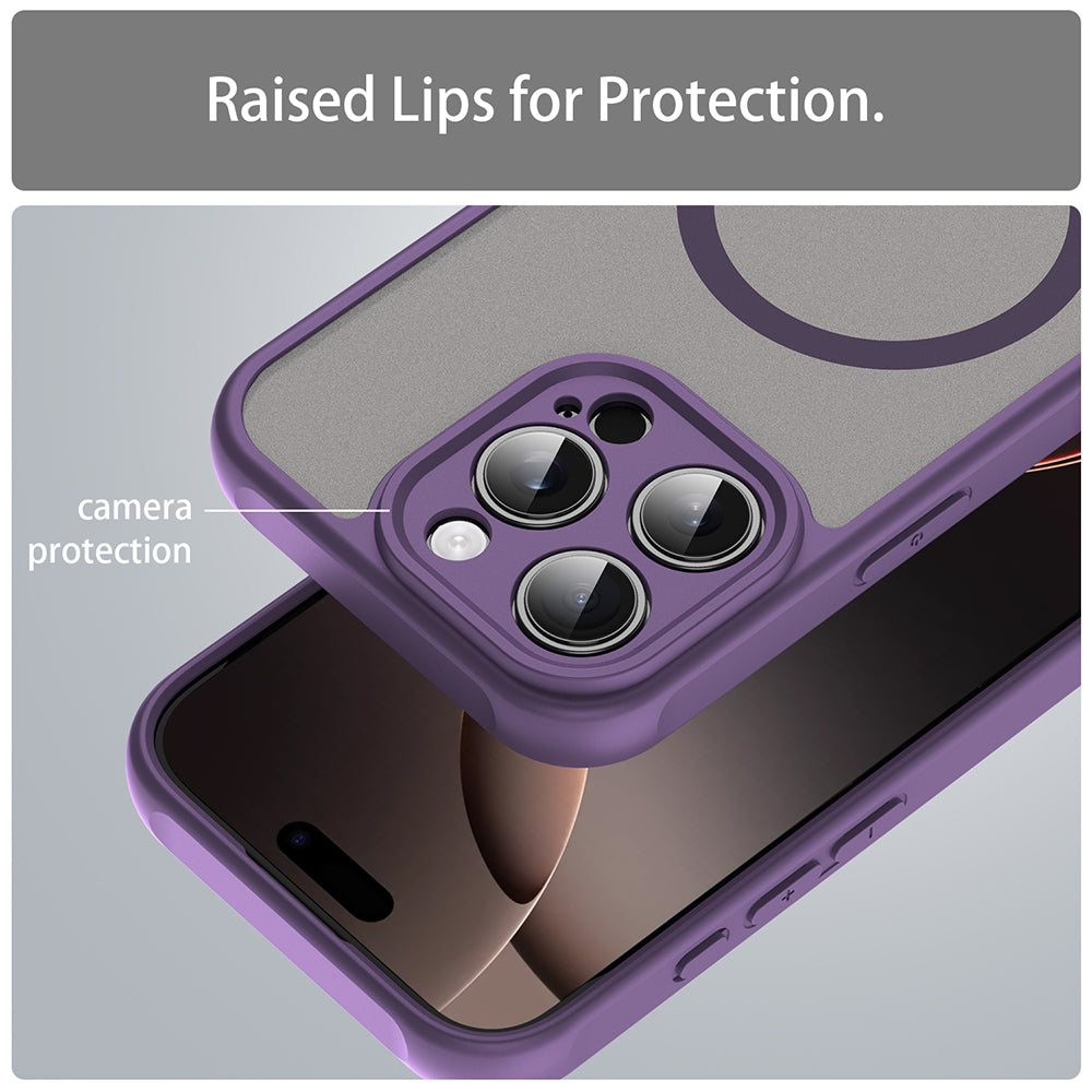 Coque MagSafe pour Apple iPhone 16 Pro, Techsuit, HaloFrost II, Violet