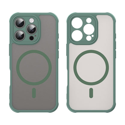 Coque MagSafe pour Apple iPhone 16 Pro, Techsuit, HaloFrost II, Vert