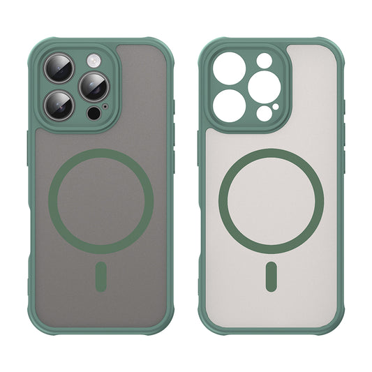 Coque MagSafe pour Apple iPhone 16 Pro, Techsuit, HaloFrost II, Vert