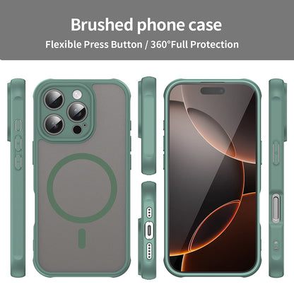 Coque MagSafe pour Apple iPhone 16 Pro, Techsuit, HaloFrost II, Vert