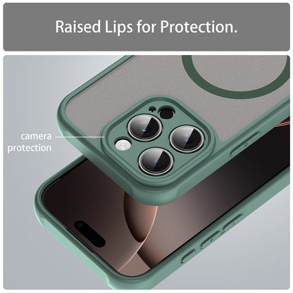 Coque MagSafe pour Apple iPhone 16 Pro, Techsuit, HaloFrost II, Vert