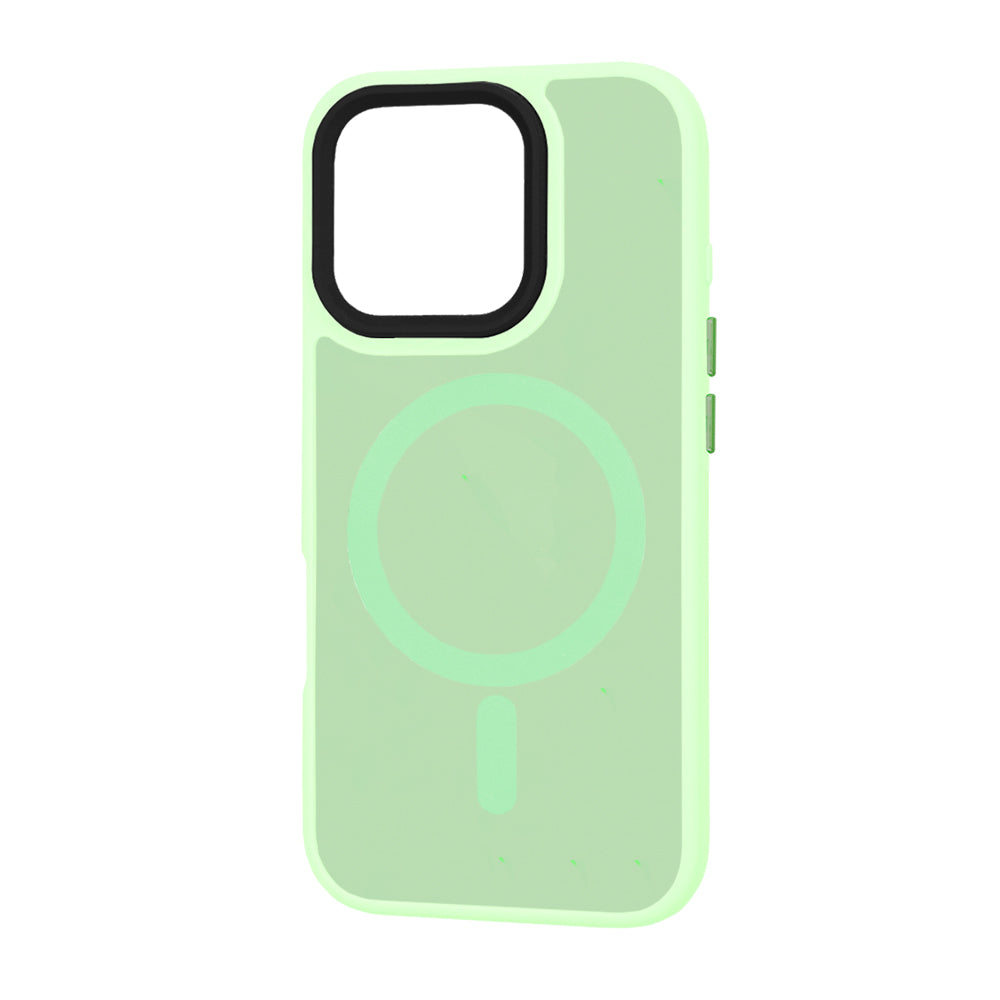 Coque MagSafe pour Apple iPhone 16 Pro, Techsuit, HaloFrost, Vert Clair