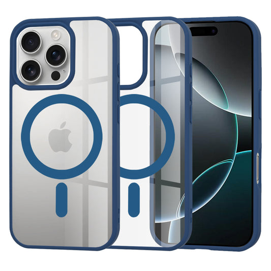 Coque MagSafe pour Apple iPhone 16 Pro, Techsuit, Pro, Bleue