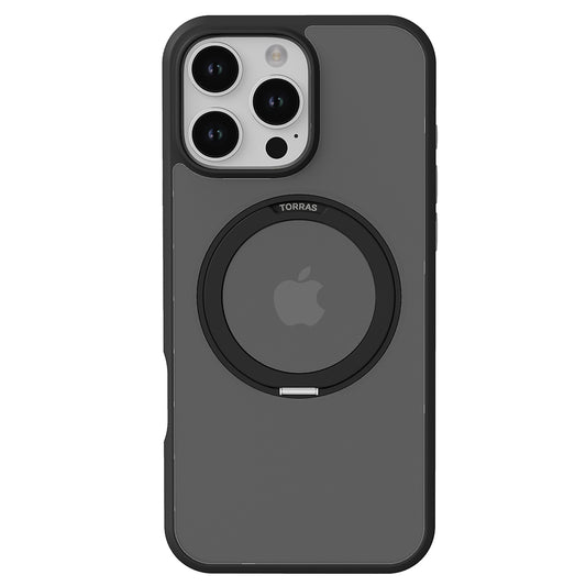 Coque MagSafe pour Apple iPhone 16 Pro, Torras, Ostand Pro, Noire