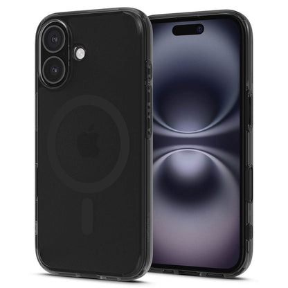Coque MagSafe pour Apple iPhone 16, Spigen, Ultra Hybrid T, Noir Satiné ACS09074