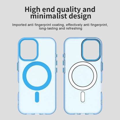 Coque MagSafe pour Apple iPhone 16, Techsuit, CandyCase, Bleue