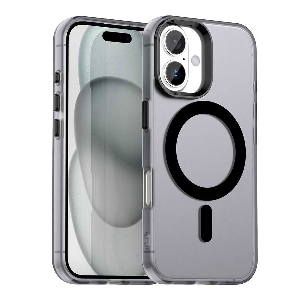 Coque MagSafe pour Apple iPhone 16, Techsuit, CandyCase, Noire