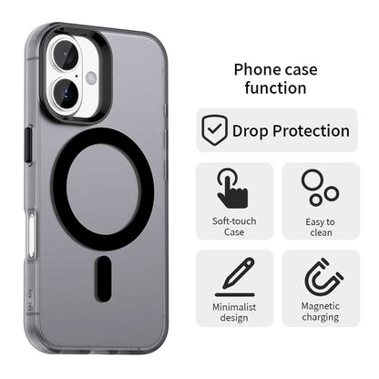 Coque MagSafe pour Apple iPhone 16, Techsuit, CandyCase, Noire