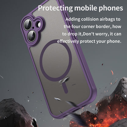 Coque MagSafe pour Apple iPhone 16, Techsuit, HaloFrost II, Violet