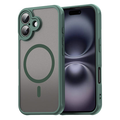 Coque MagSafe pour Apple iPhone 16, Techsuit, HaloFrost II, Vert