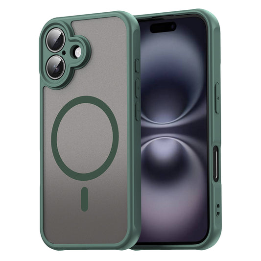 Coque MagSafe pour Apple iPhone 16, Techsuit, HaloFrost II, Vert