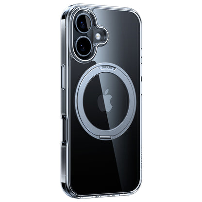 Coque MagSafe pour Apple iPhone 16, Torras, Ostand Pro, Transparente
