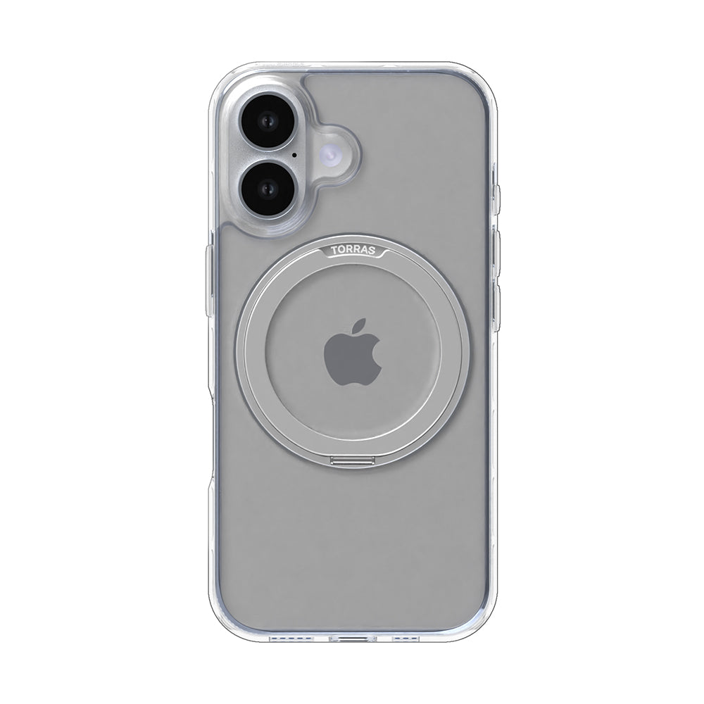 Coque MagSafe pour Apple iPhone 16, Torras, Ostand Pro, Transparente