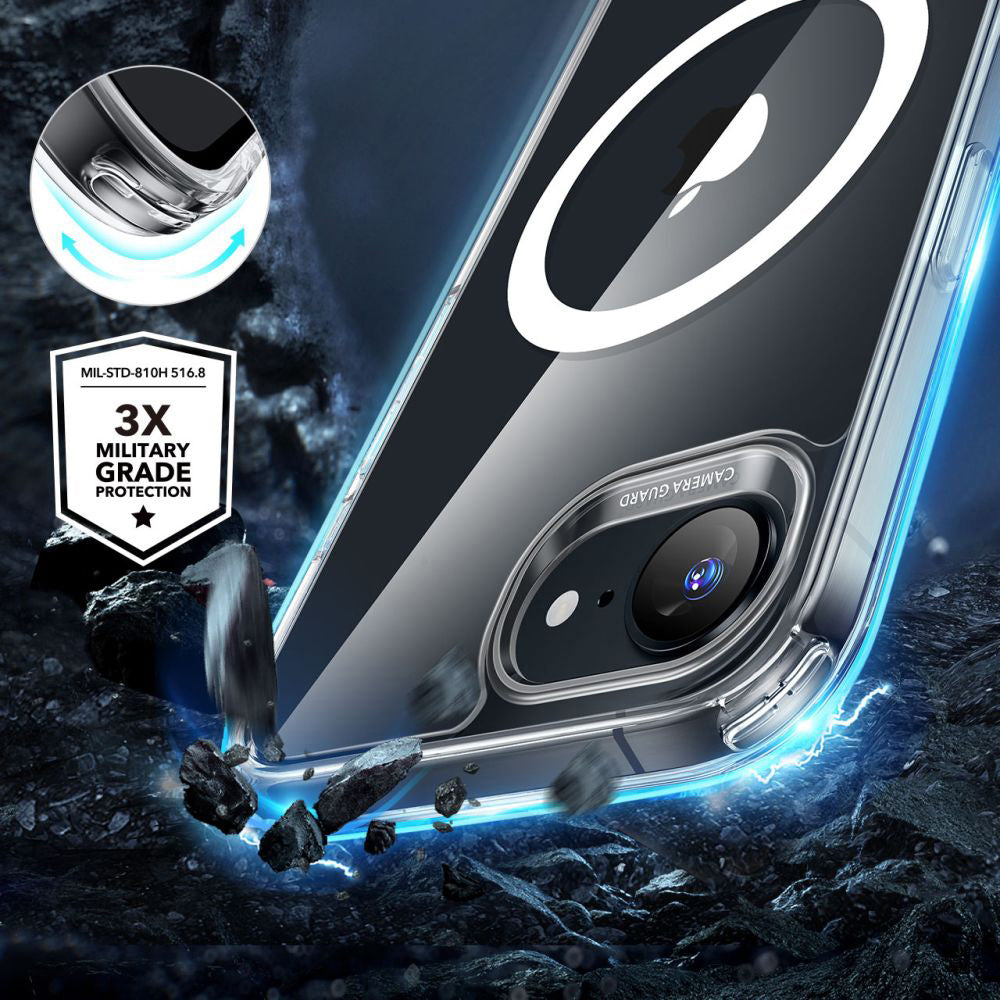 Coque MagSafe pour Apple iPhone 17e / 16e, ESR, Classic Hybrid, Transparente