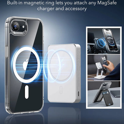 Coque MagSafe pour Apple iPhone 17e / 16e, ESR, Classic Hybrid, Transparente