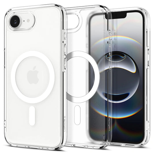 Coque MagSafe pour Apple iPhone 17e / 16e, Spigen, Ultra Hybrid, Blanc Satiné