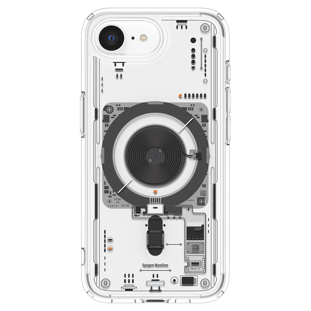 Coque MagSafe pour Apple iPhone 17e / 16e, Spigen, Ultra Hybrid Neo One, Transparente