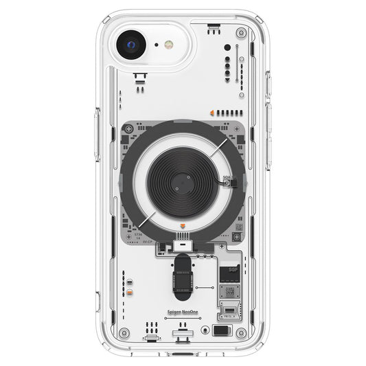 Coque MagSafe pour Apple iPhone 17e / 16e, Spigen, Ultra Hybrid Neo One, Transparente