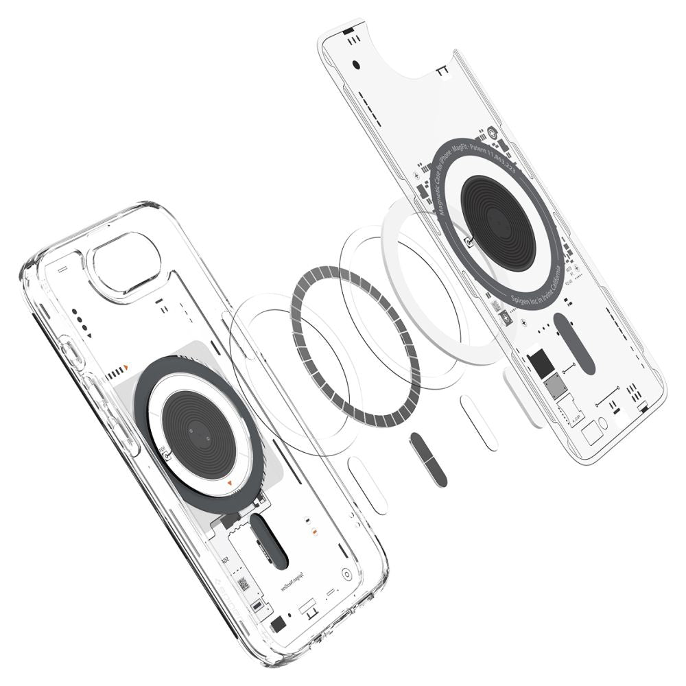 Coque MagSafe pour Apple iPhone 17e / 16e, Spigen, Ultra Hybrid Neo One, Transparente
