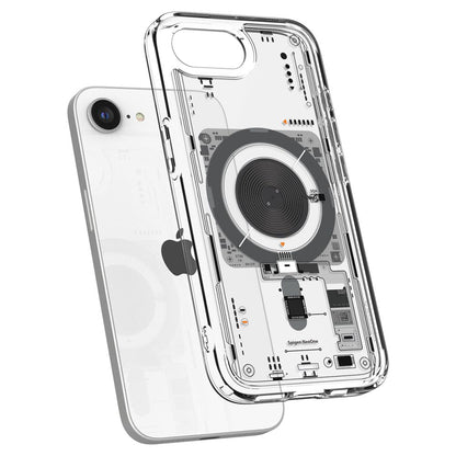 Coque MagSafe pour Apple iPhone 17e / 16e, Spigen, Ultra Hybrid Neo One, Transparente
