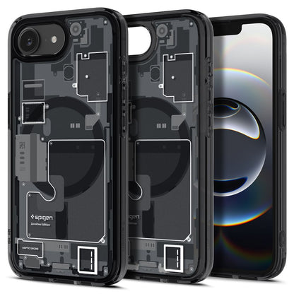Coque MagSafe pour Apple iPhone 17e / 16e, Spigen, Ultra Hybrid Zero One, Noire