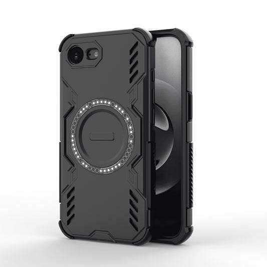 Coque MagSafe pour Apple iPhone 17e / 16e, Techsuit, ArmorMag, Noire