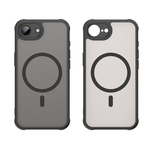 Coque MagSafe pour Apple iPhone 17e / 16e, Techsuit, HaloFrost II, Noire