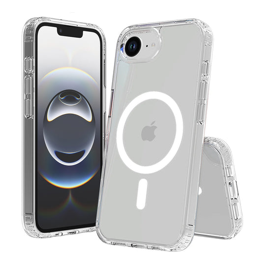 Coque MagSafe pour Apple iPhone 17e / 16e, Techsuit, Pro, Transparente