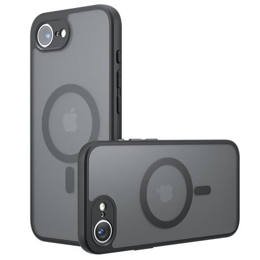 Coque MagSafe pour Apple iPhone 17e / 16e, Techsuit, PureFrost, Noire