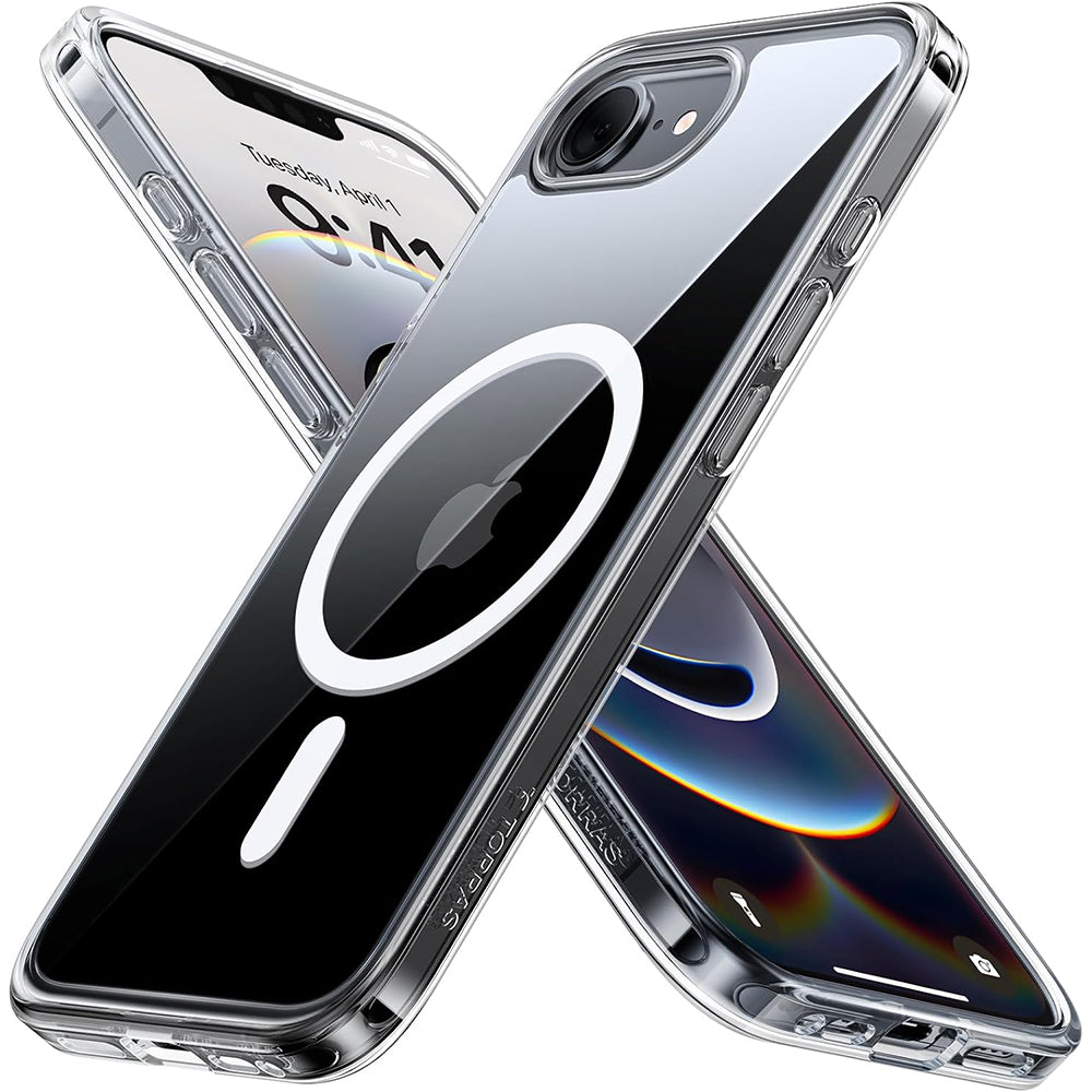 Coque MagSafe pour Apple iPhone 17e / 16e, Torras, Guardian, Transparente