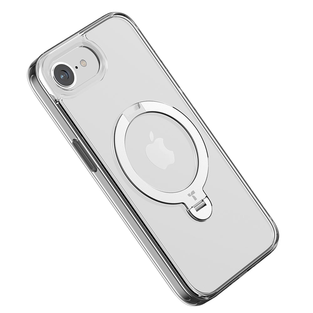 Étui MagSafe pour Apple iPhone 17e / 16e, Torras, Ostand Spin, Transparent