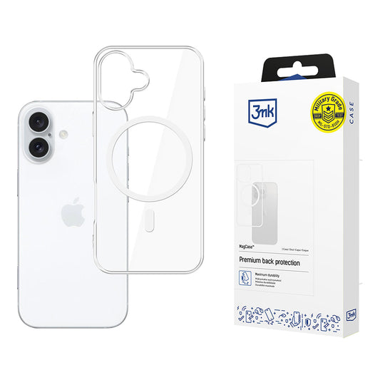 Coque MagSafe pour Apple iPhone 17, 3MK, MagCase, Transparente