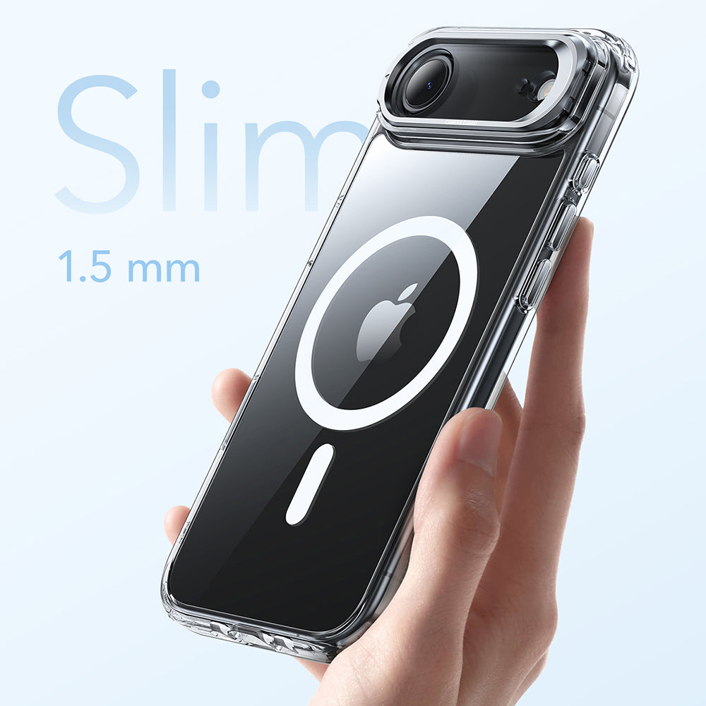 Coque MagSafe pour Apple iPhone 17 Air, ESR, Classic Hybrid Kickstand, Transparente