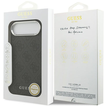 Coque MagSafe pour Apple iPhone 17 Air, Guess, Logo Classique 4G, Noire
