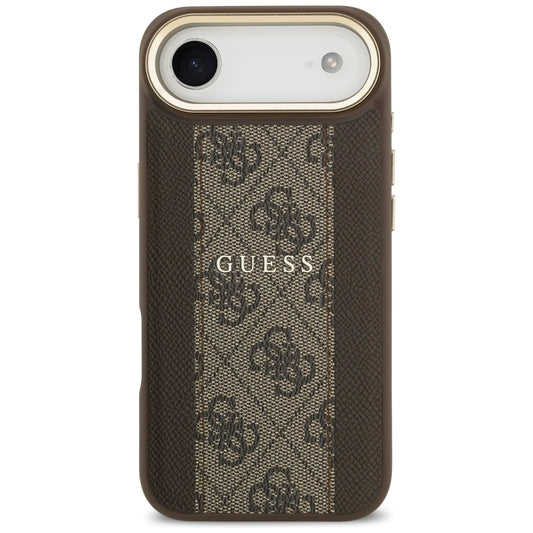 Étui MagSafe pour Apple iPhone 17 Air, Guess, 4G Stripe, Marron