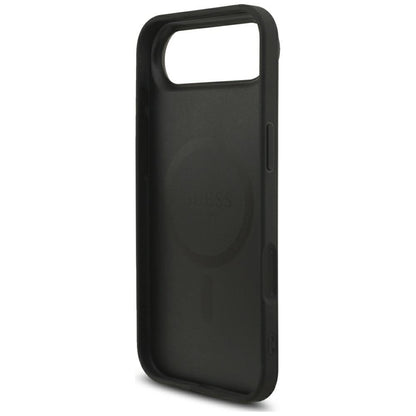 Housse MagSafe pour Apple iPhone 17 Air, Guess, logo Triangle 4G avec bandoulière, Noire