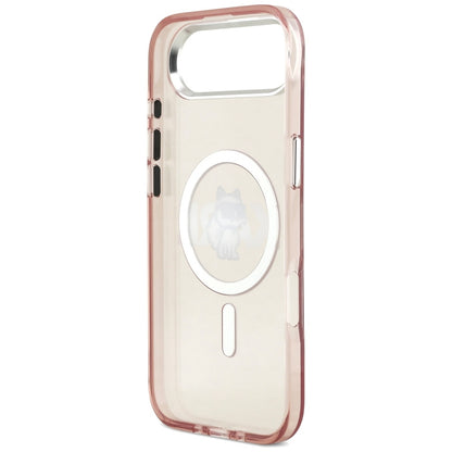 Étui MagSafe pour Apple iPhone 17 Air, Karl Lagerfeld, IML Sketch Logo Choupette, Rose
