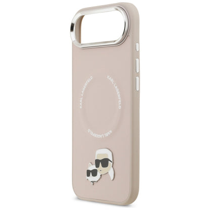 Étui MagSafe pour Apple iPhone 17 Air, Karl Lagerfeld, Karl & Choupette Pins, Rose